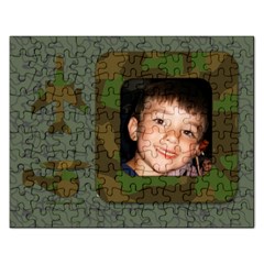 Green Cammo Puzzle - Jigsaw Puzzle (Rectangular)