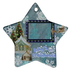 village blue Baby s 1st Christmas 2023 ornament 70 - Ornament (Star)