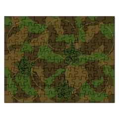 Cammo circle puzzle - Jigsaw Puzzle (Rectangular)