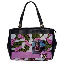 Pink Cammo Purse - Oversize Office Handbag