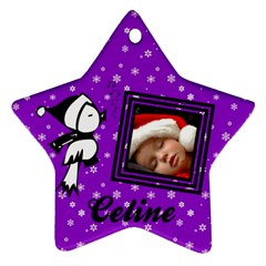Purple christmas - Ornament - Ornament (Star)