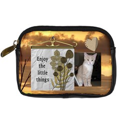 Enjoy the Little Things Camera Case - Digital Camera Leather Case