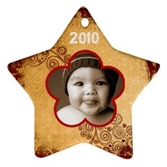 Scroll Upon a Star 2010 star ornament - Ornament (Star)