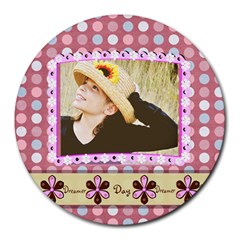 day dreamer round mouse pad - Round Mousepad