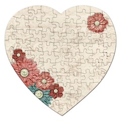 Flowers-puzzle - Jigsaw Puzzle (Heart)