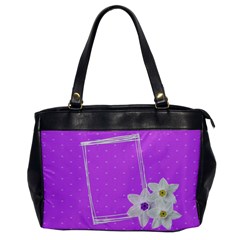 Purple - BAG - Oversize Office Handbag