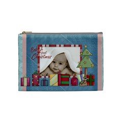 Baby s first christmas cosmetic bag - Cosmetic Bag (Medium)