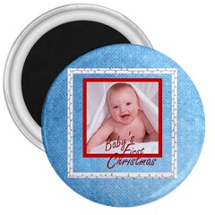 Baby s First Christmas Fridge Magnet - 3  Magnet