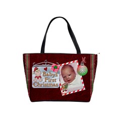 Babys First Christmas Shoulder Handbag - Classic Shoulder Handbag