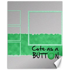 Cute as a button - CANVAS 14 x11  - Canvas 11  x 14 