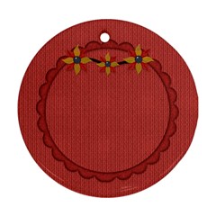 Gypsy Fall 2 Sided Ornament 1002 - Round Ornament (Two Sides)