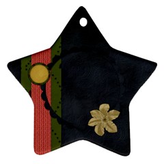 Gypsy Fall 2 sided STAR ornament 1001 - Star Ornament (Two Sides)
