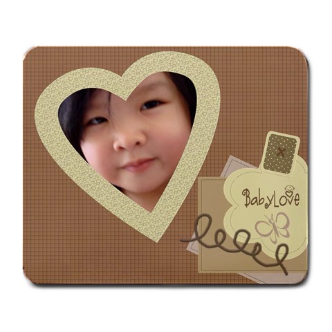 Baby Love Large Custom Mousepad By Happylemon Front