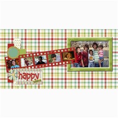 Happy Holidays 8x4 Card 1004 - 4  x 8  Photo Cards