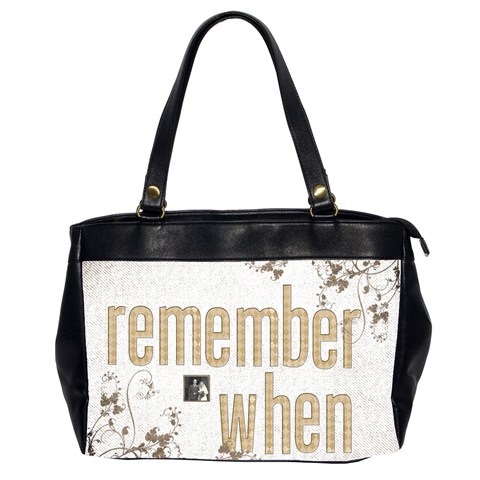 Remember When 2 Heritage Oversized Office Bag By Catvinnat Front