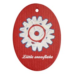Little snowflake - Ornament (Oval)