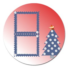 Christmas tree 1  magnet - 5   - Magnet 5  (Round)