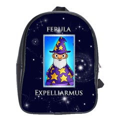 Expelliarmus Wizard Words Backpack schoolbag - School Bag (Large)