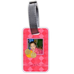 Foodie Girl Luggage Tag - Luggage Tag (two sides)