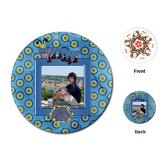 Silly Summer Fun round playing cards - Playing Cards Single Design (Round)