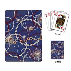 Red, White & Blue Fireworks- playing cards - Playing Cards Single Design (Rectangle)