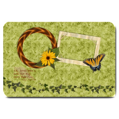 Butterfly & Vine Design 30 x20  Door Mat