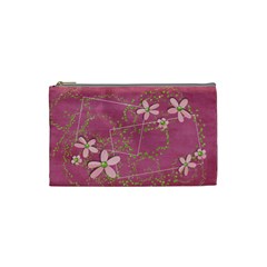 Tiny Pink Flowers cosmetic bag - Cosmetic Bag (Small)