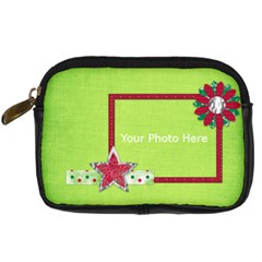 Merry and Bright Camera Case 1 - Digital Camera Leather Case