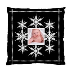 snowflake cushion midnight snowstorm - Standard Cushion Case (Two Sides)