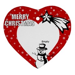 Christmas - ORNAMENT  - Heart Ornament (Two Sides)