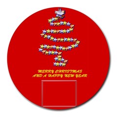 Christmas tree - Round Mousepad