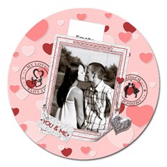 Be My Valentine 5  Magnet - Magnet 5  (Round)