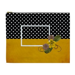 XL- Yellow and Black - Cosmetic Bag (XL)