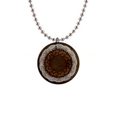 Lace frame1-button necklace - 1  Button Necklace