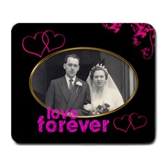 love forever wedding mouse mat - Large Mousepad