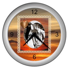 Sunset Clock - Wall Clock (Silver)