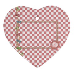Pips 2 sided heart ornament 1 - Heart Ornament (Two Sides)