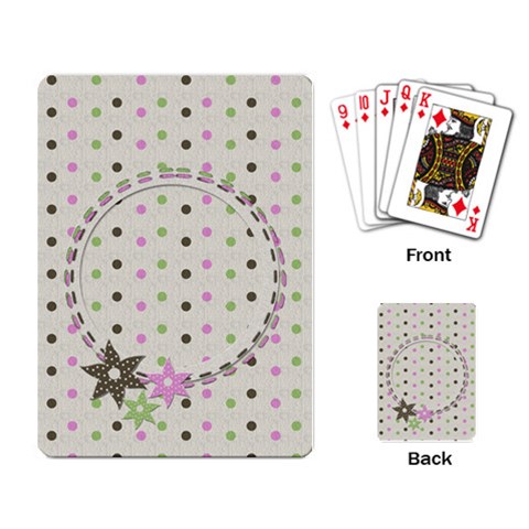 Little Princess Playing Cards 2 (single Design) By Chelsea Winsor Back