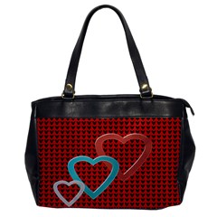 Hearts handbag - Oversize Office Handbag