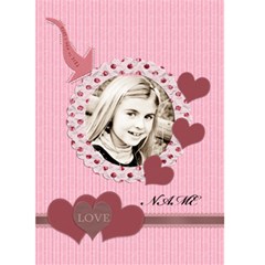 this is who I love valentines card - Greeting Card 5  x 7 