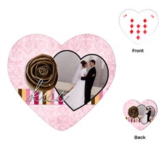 Kiss Valentine Heart Playing Cards - Playing Cards Single Design (Heart)