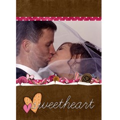Sweetheart Valentines Card - Greeting Card 5  x 7 