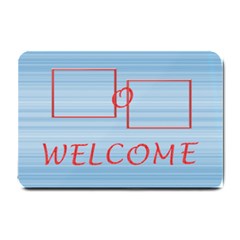 Welcome blue - Small Doormat