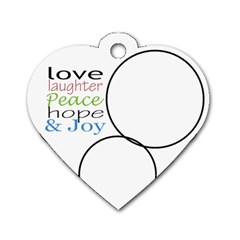 Love laughter Heart - Dog Tag Heart (One Side)