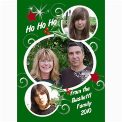 7x5 Photo Card Template Christmas - 5  x 7  Photo Cards