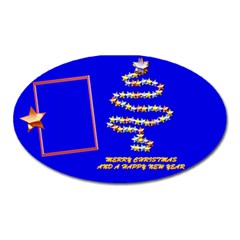 Merry Christmas wishes - oval magnet - Magnet (Oval)