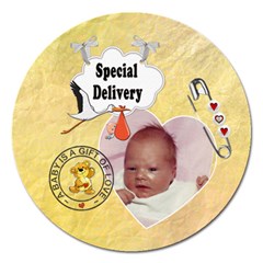 Special Delivery 5  Round Magnet - Magnet 5  (Round)