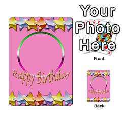 Happy Birthday card invitation - Multi-purpose Cards (Rectangle)