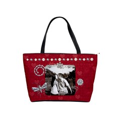Diamonds & Pearls Red Classic Shoulder Handbag