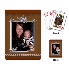 Brown Stitched Playing Cards - Playing Cards Single Design (Rectangle)